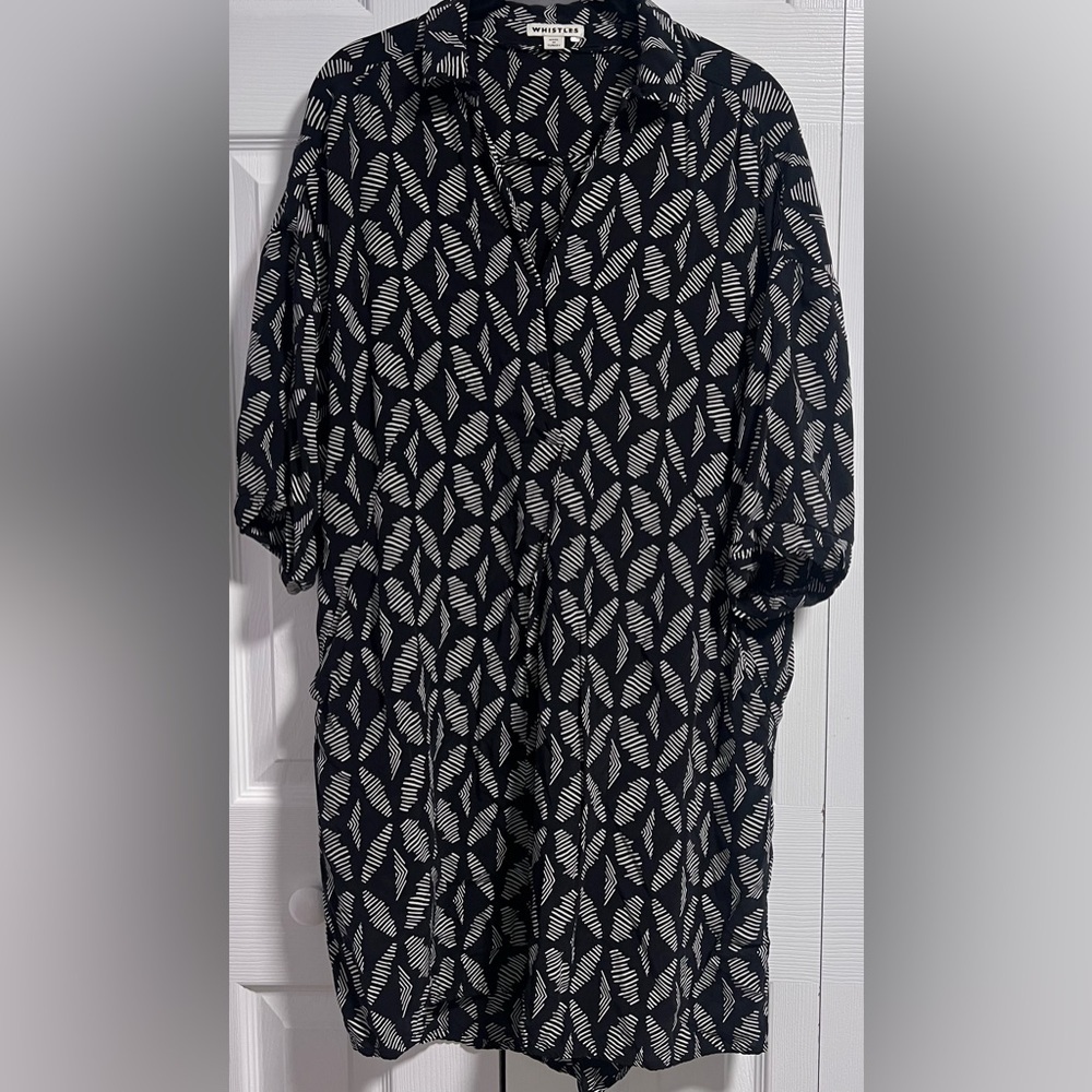 Whistles Monochrome Patterned Dress (Holly's Personal Collection)